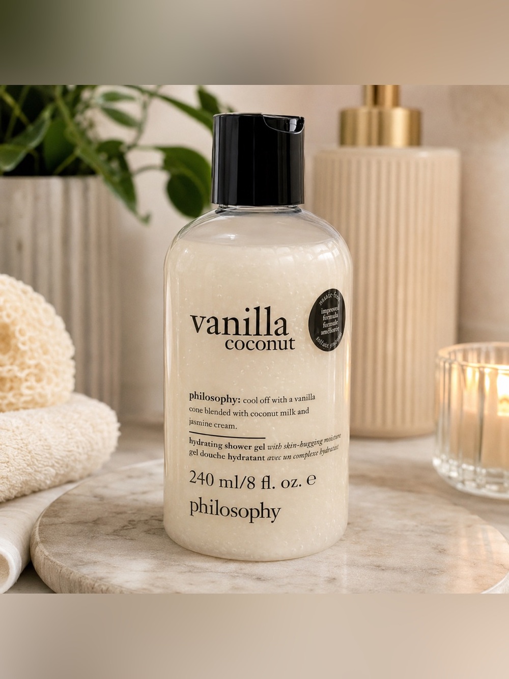Philosophy Vanilla Coconut Hydrating Shower Gel – 8 oz